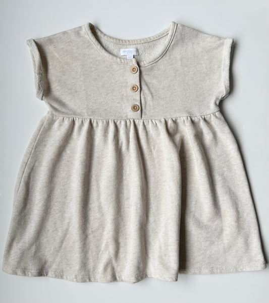 Grayson Mini Off White Sleeveless Dress (4T)