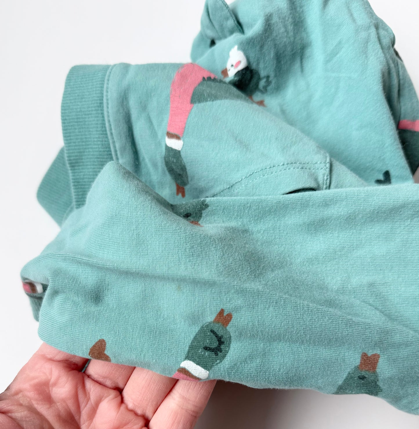 Souris Mini Green Ducks Hoodie (12-18 Months)