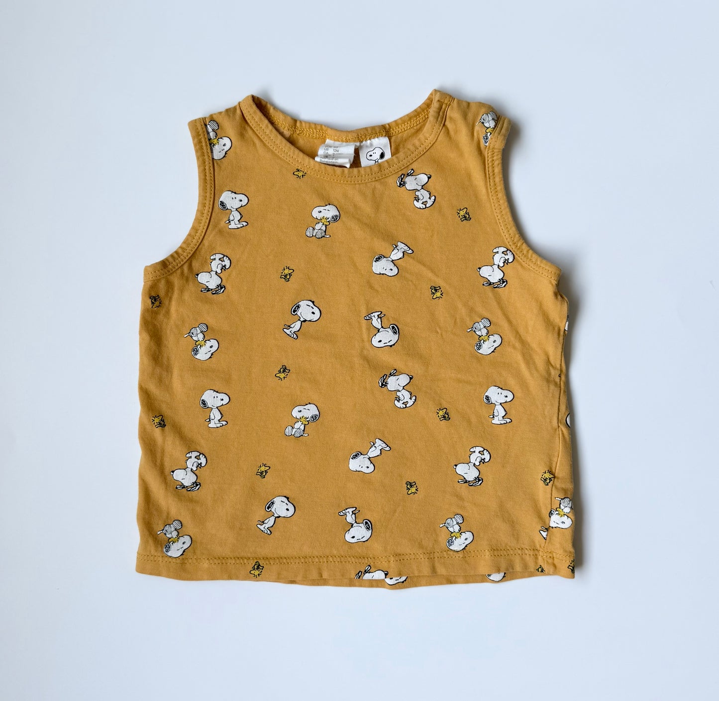 H&M x The Peanuts Yellow Snoopy Tank Top (9-12 Months)