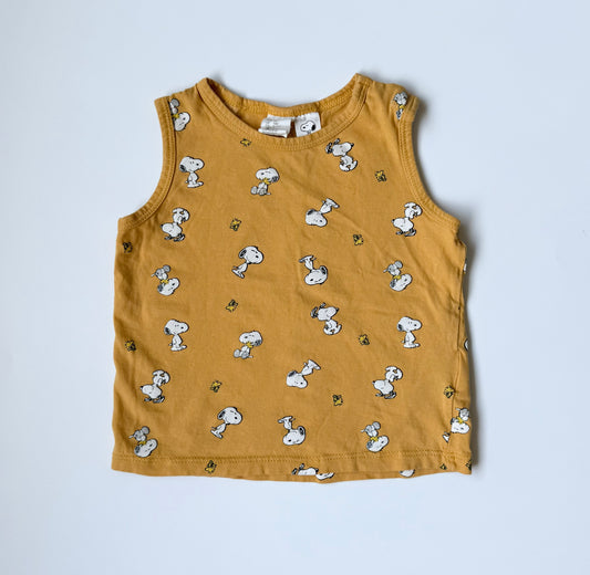 H&M x The Peanuts Yellow Snoopy Tank Top (9-12 Months)
