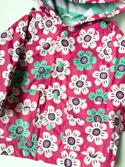 Hatley Pink Flowers Rain Jacket (12-18 Months)