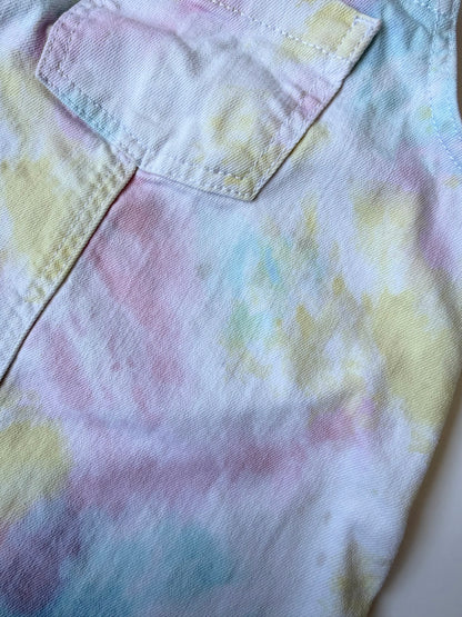 Old Navy Light Pastel Tie Dye Jean Skirtall (3T)