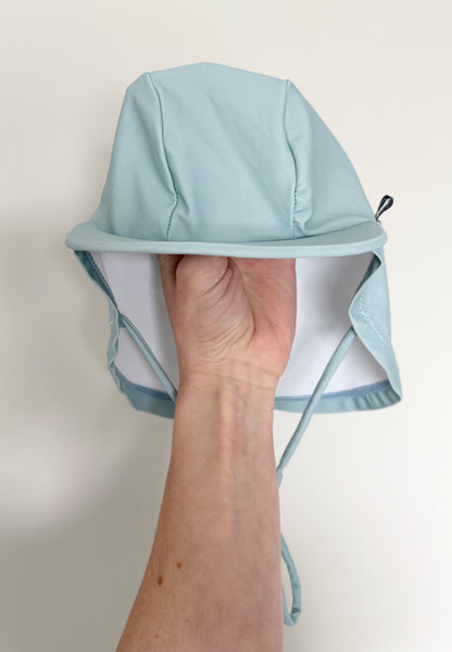 Honeysuckle Swim Stretch Sun Hat in Mist (0-6 Months)