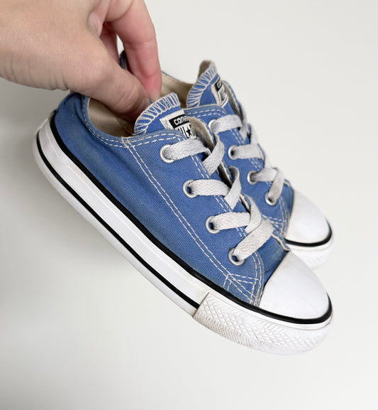 Converse Light Blue Lace Up Sneakers (9)