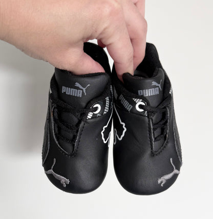 Puma Futurecat Monogram Kids Black & Grey Lace Up Sneakers (5)