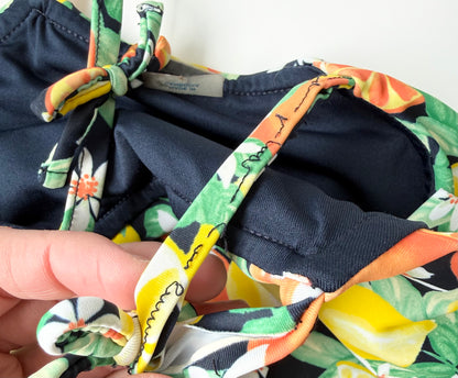 Old Navy Dark Oranges & Lemons One Piece Swimsuit (5T)