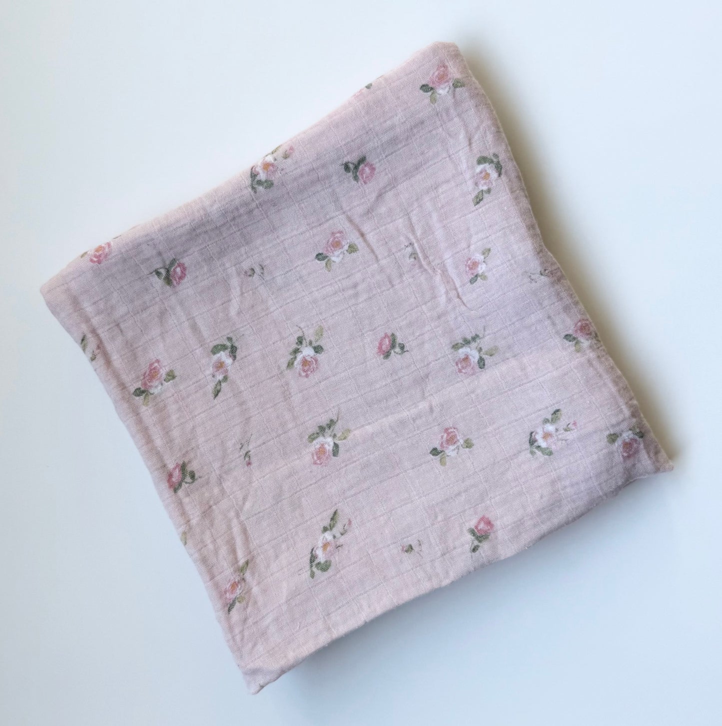 Momcozy Pink Floral Muslin Bamboo Swaddle Blanket