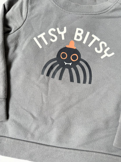 Cat & Jack Grey “Itsy Bitsy” Spider Sweater (18 Months)