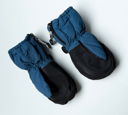 CaliKids Blue & Black Winter Mittens (6 Years+)