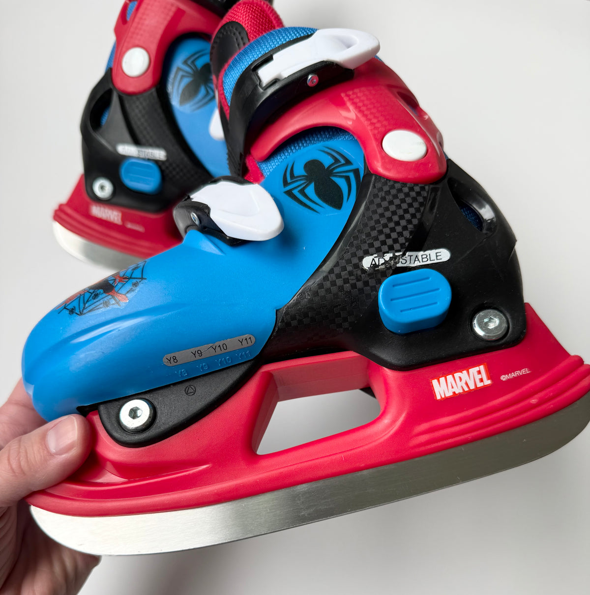 Marvel Spidey Blue & Red Hardshell Adjustable Skates (Y8-Y11)