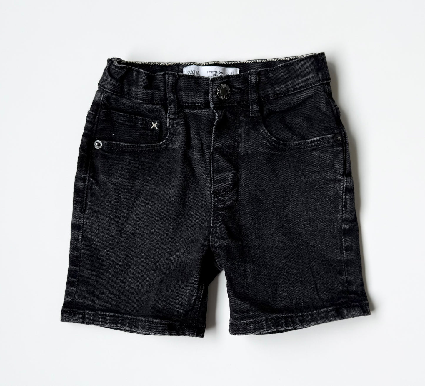 Zara Black Jean Shorts (18-24 Months)