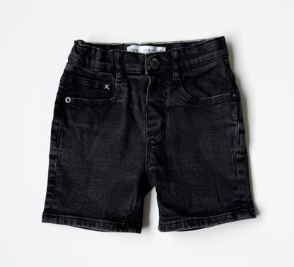 Zara Black Jean Shorts (18-24 Months)
