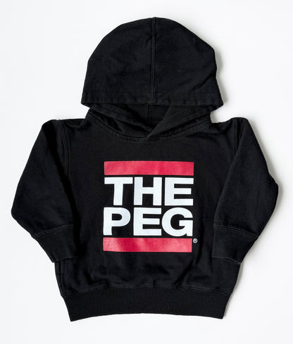 The Peg Black Hoodie (2/3T)