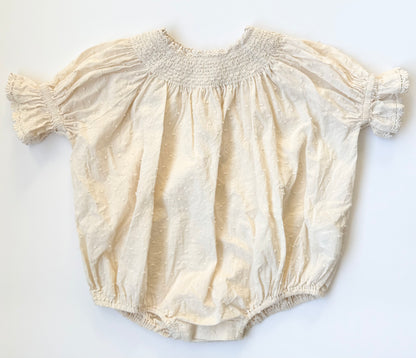 Noralee Off White Lace Dots Bubble Maddie Romper (18 Months)