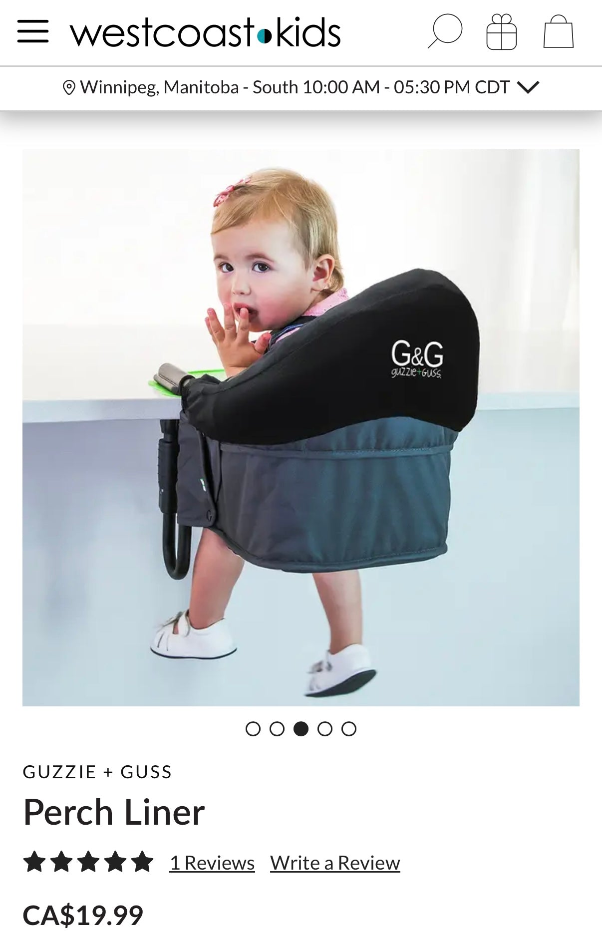 Guzzie + Guss Perch Chair (Black Frame) in Raven & Accessories