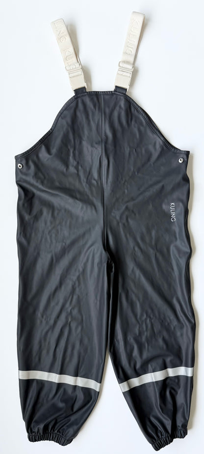 Kuling Black Rain Coat & Pants Matching Two Peice Set (4-5 Years)
