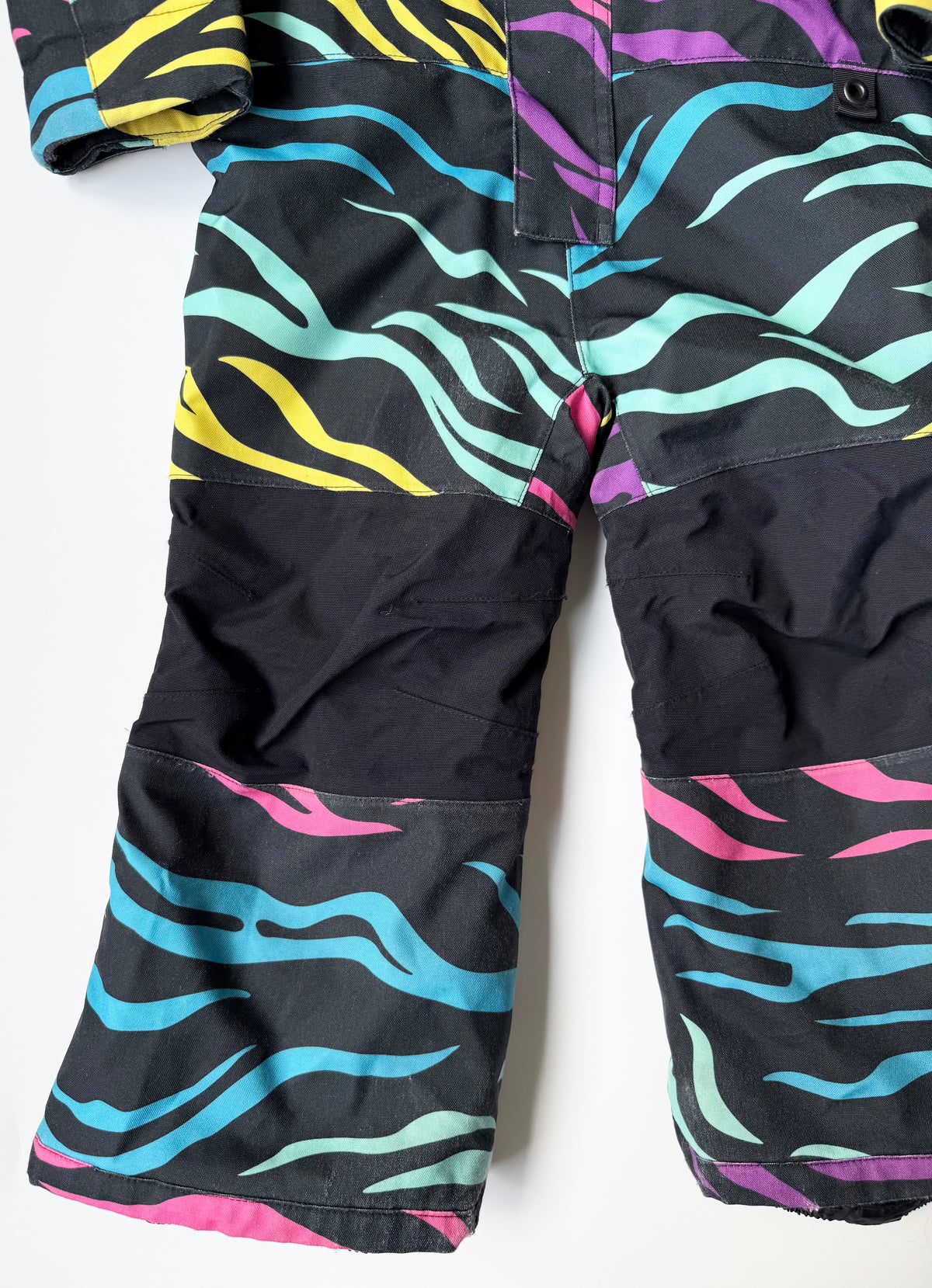 Burton Black & Colorful Stripes One Piece Snowsuit (2 Years)
