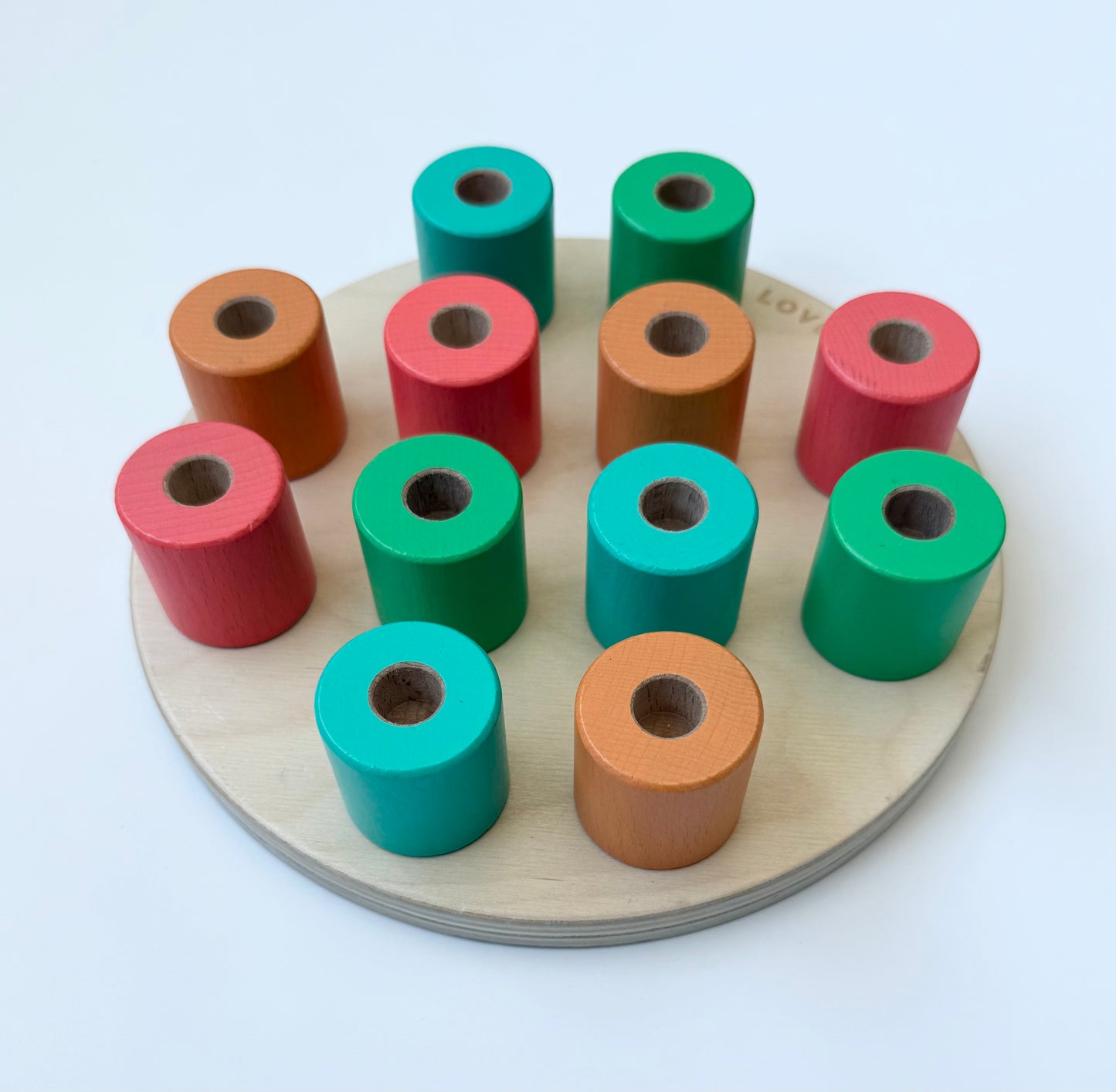 Lovevery Wooden Stacking Pegboard