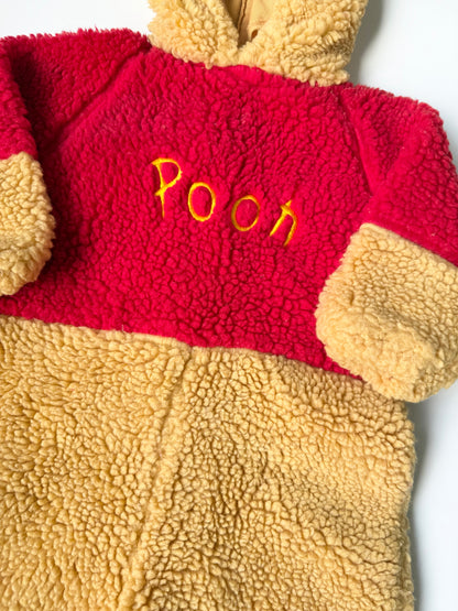Vintage/Y2K Walt Disney World Kids Sherpa Winnie the Pooh Costume (2-4 Years)