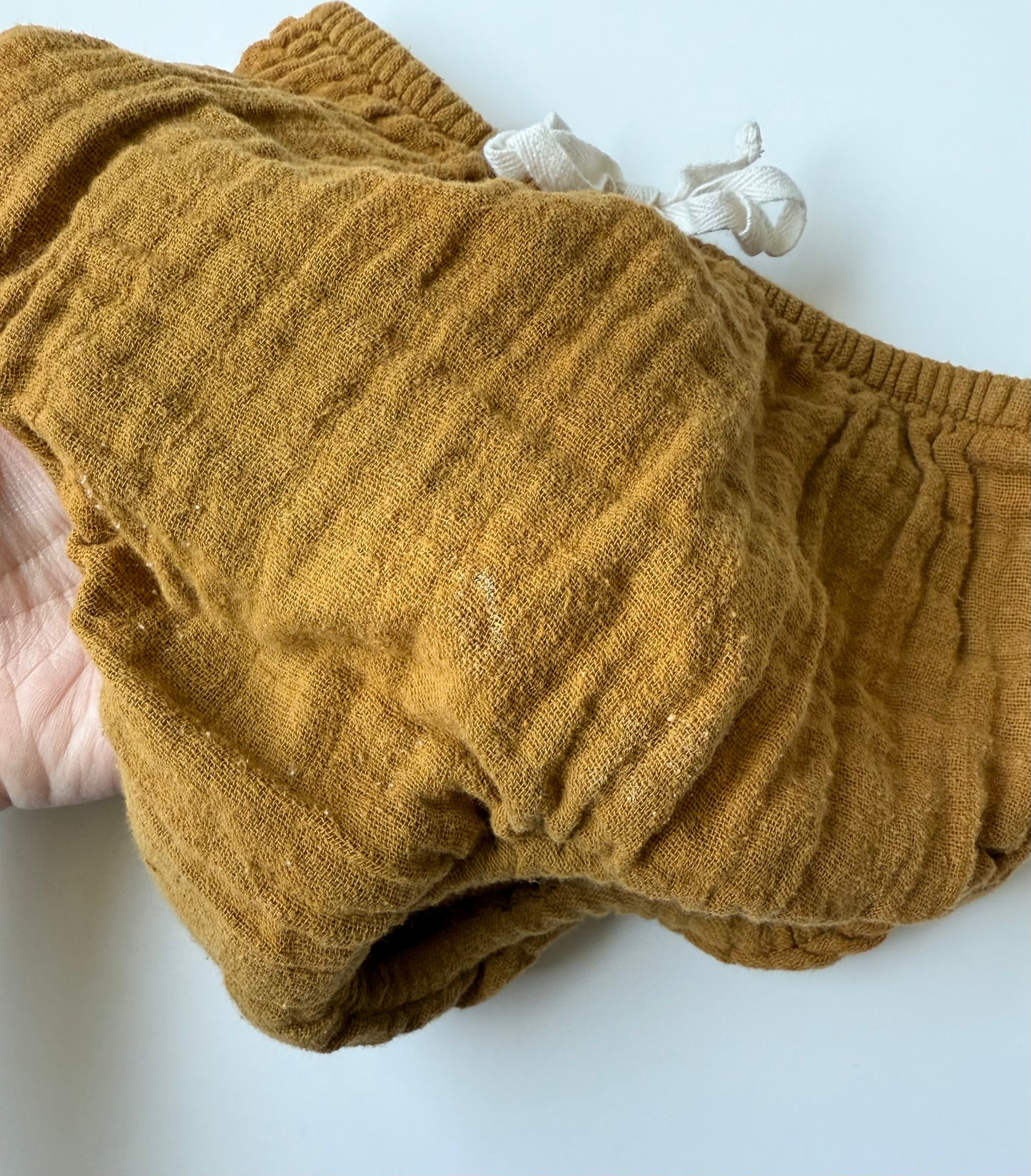 Jamie Kay Dark Mustard Muslin Bloomers (1 Year)
