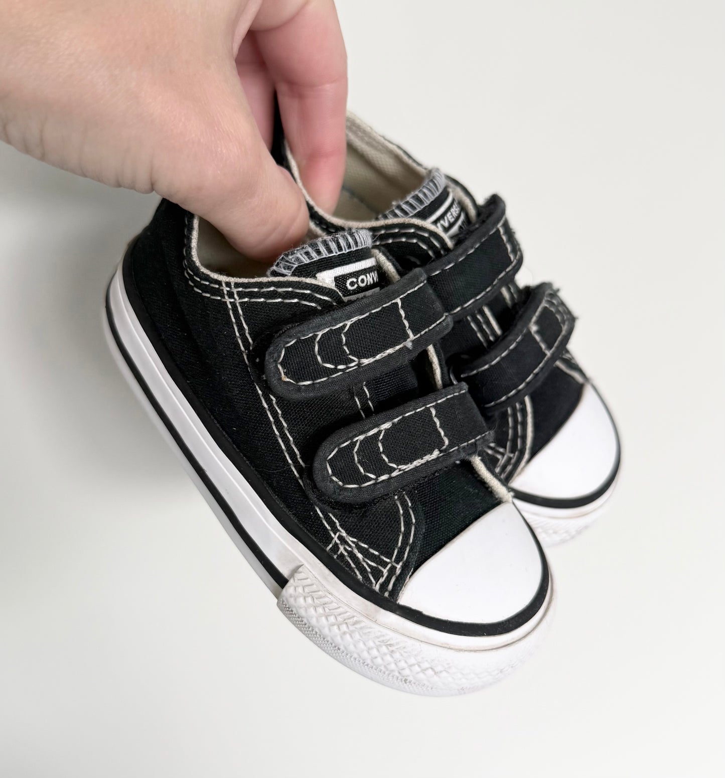 Converse Black Velcro Sneakers (4)