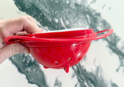 Red & White Non-Spill Snack Bowl