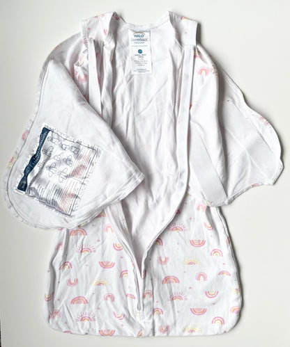 Halo Pink Rainbows Sleep Sack Swaddle (3-6 Months)