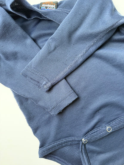 Patagonia Capilene Navy Long Sleeve Bodysuit (18 Months)