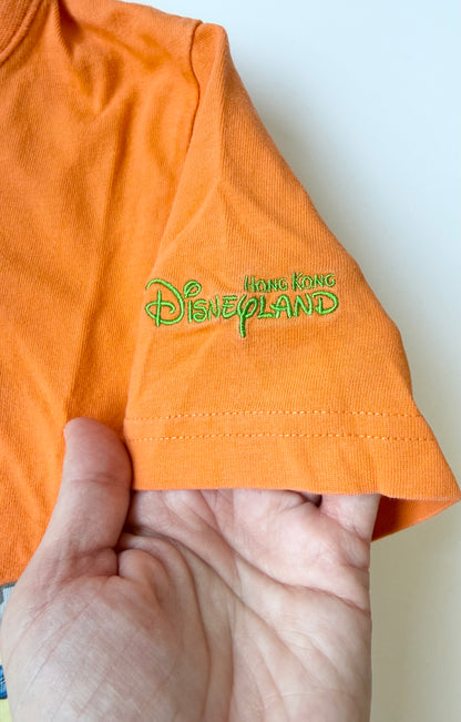 Disney Hong Kong Disneyland Halloween Time Orange Character T-Shirt (6/7 Years)