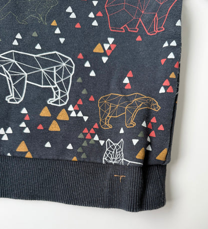 Deux Par Deux Navy Constellation Animals Sweater (3T)