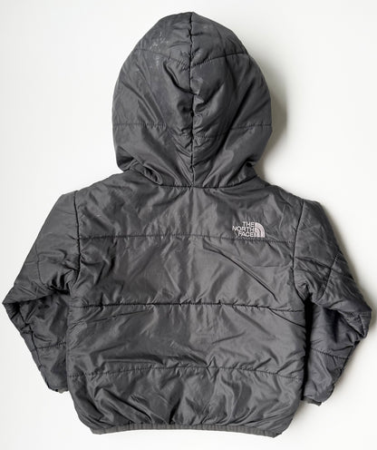 The North Face Perrito Grey & Green Plaid Reversible Jacket (2T)