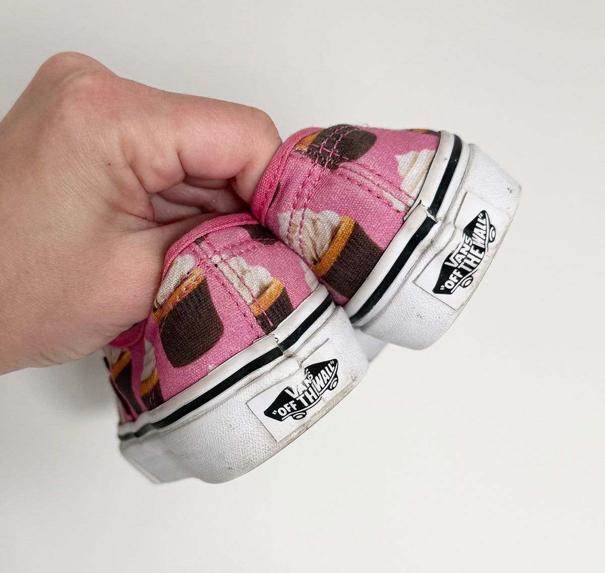 Vans Pink Cupcake Lace Up Sneakers (13)