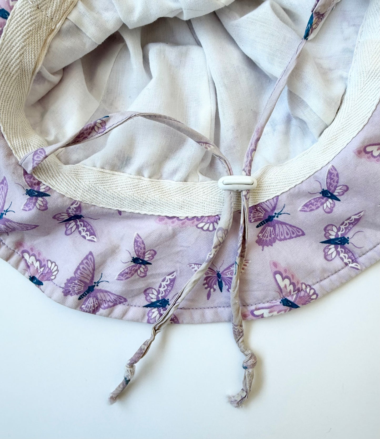 Jan & Jul Purple Butterlfies Sun Hat (6-24 Months - Medium)