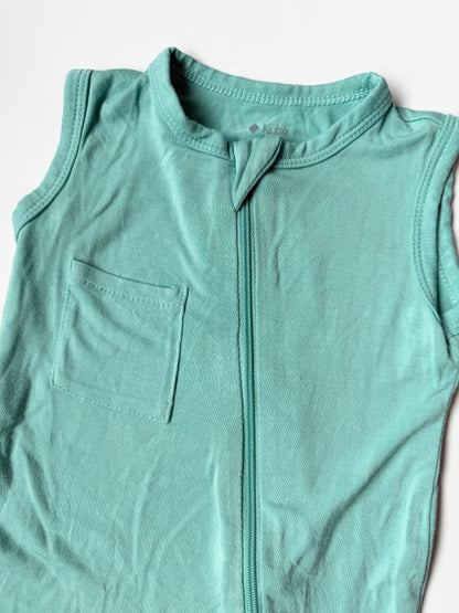 Kyte Jade Sleeveless Zipper Romper (3-6 Months)