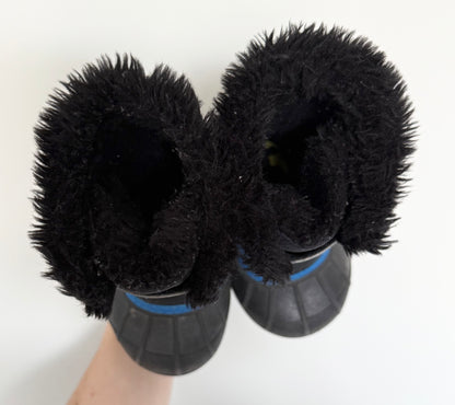 Sorel Black/Blue/Yellow Snow Commander Winter Boots (5)