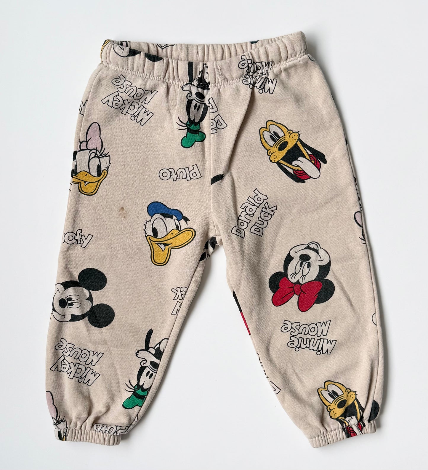 H&M x Disney Beige Mickey Mouse & Friends AOP Sweater & Pants Set (12-18 Months)