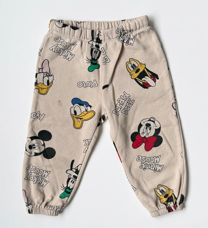 H&M x Disney Beige Mickey Mouse & Friends AOP Sweater & Pants Set (12-18 Months)