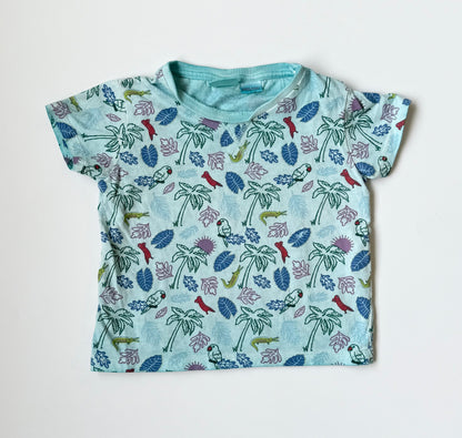 Zara Blue Tropical T-Shirt (12-18 Months)