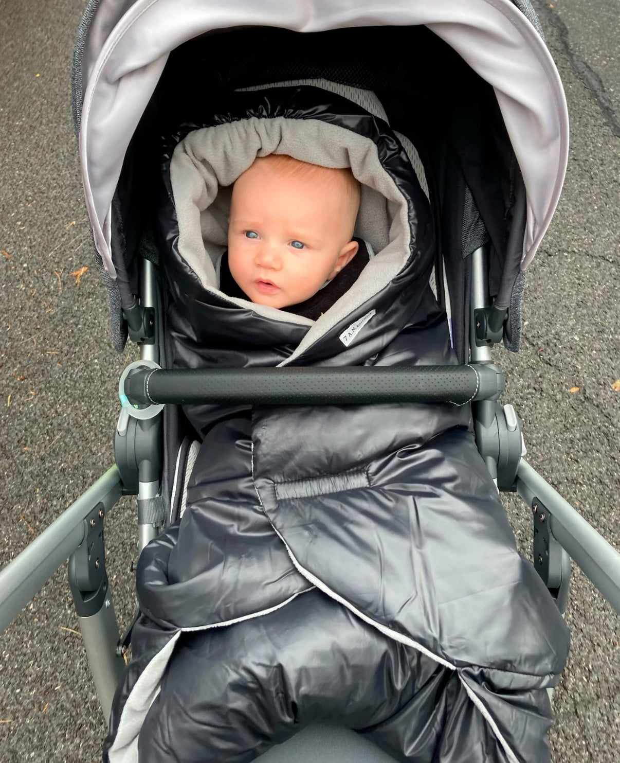 7AM Nido Car Seat Wrap - Black - Small (0-6 Months)