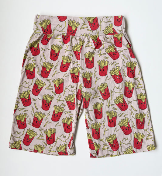 Little Lovies Closet French Fries Baggy Longer Shorts (7/8 Years)