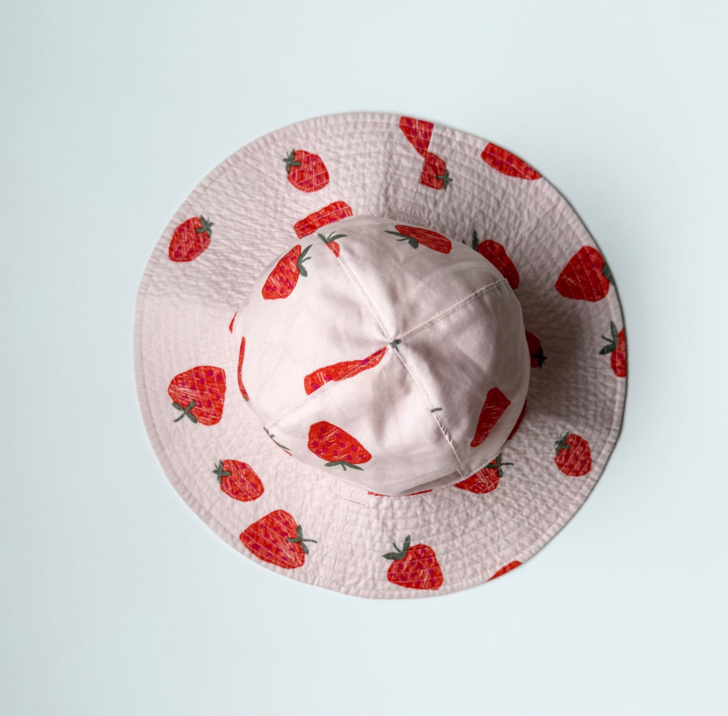 Carters Pink Strawberry Reversible Sun Hat (12-24 Months)