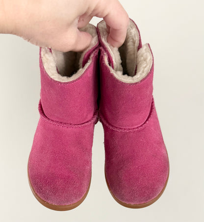 Ugg Keelan Berry Pink Short Sherpa Boots (8)