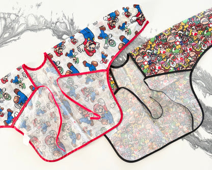 Bumkins Super Mario Long Sleeve Food/Craft Smocks