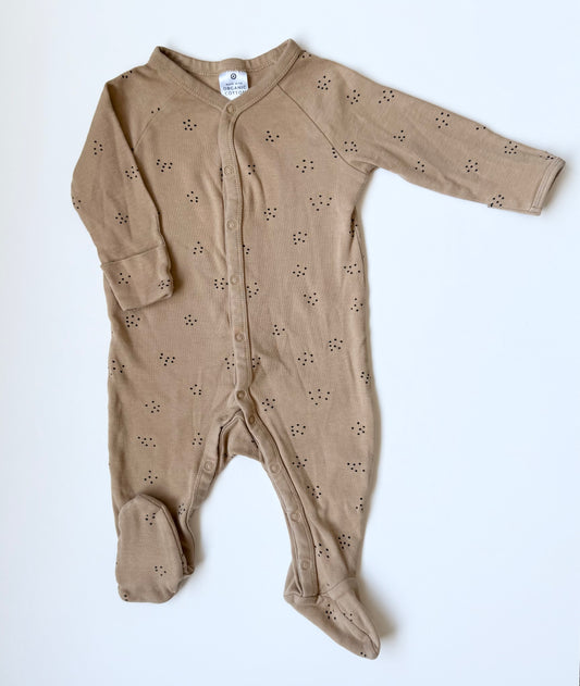 Target Brown & Black Spotted Snap Sleeper (3-6 Months)