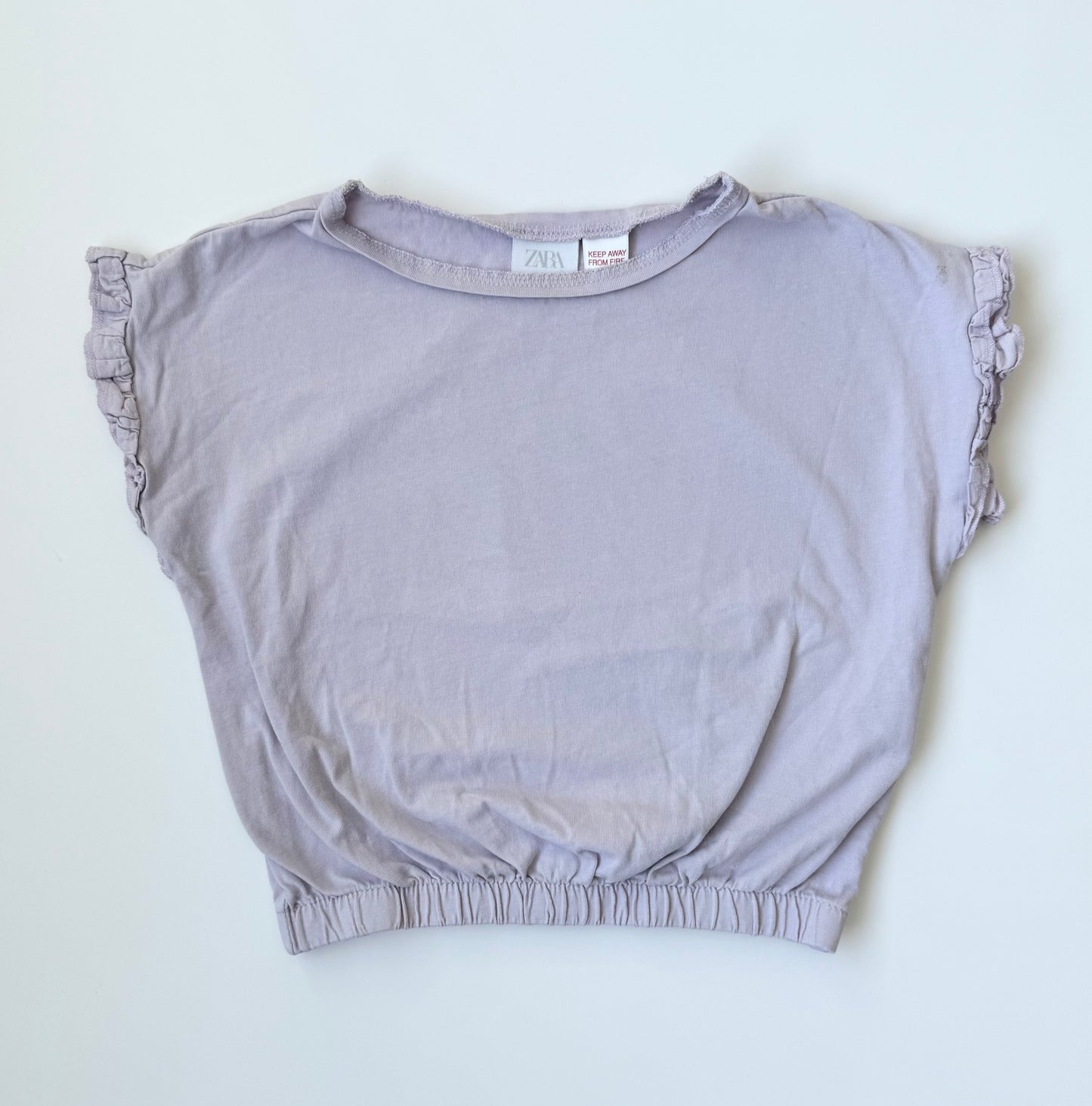Zara Light Purple Short Sleeve Top (2-3 Years)