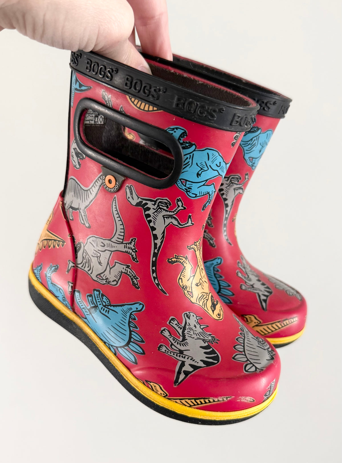 Bogs Red Dinosaurs Rubber Boots (6)