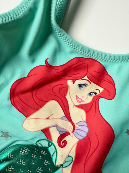 Disney Baby The Little Mermaid Turquoise Ariel One Peice Swimsuit (2T)