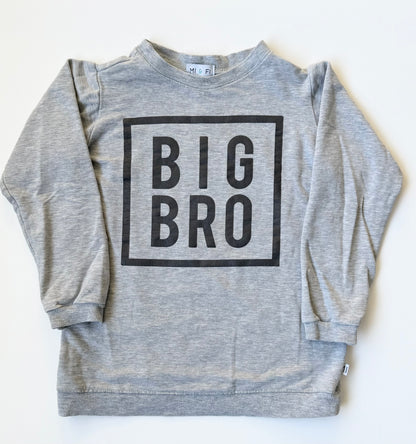MI & FI Grey “Big Bro” Pullover (5-6 Years)