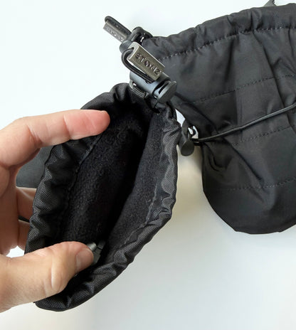 Stonz Black Fleece Lined Mittens (0-12 Months)