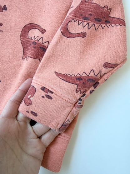Old Navy Orange Dinosaur Sweater & Pants Set (3T)